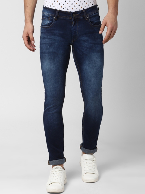

Peter England Casuals Men Blue Skinny Fit Mid-Rise Clean Look Stretchable Jeans
