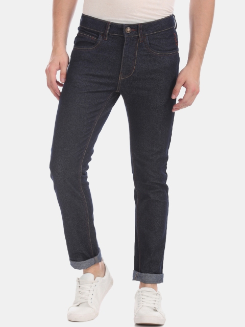 

Flying Machine Men Navy Blue Slim Fit Low-Rise Clean Look Stretchable Jeans