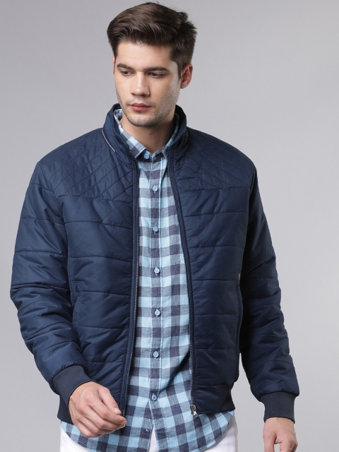 

Ecko Unltd Men Navy Blue Solid Padded Jacket