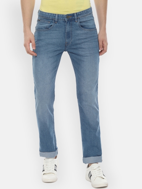 

V Dot Men Blue Slim Fit Mid-Rise Clean Look Stretchable Jeans