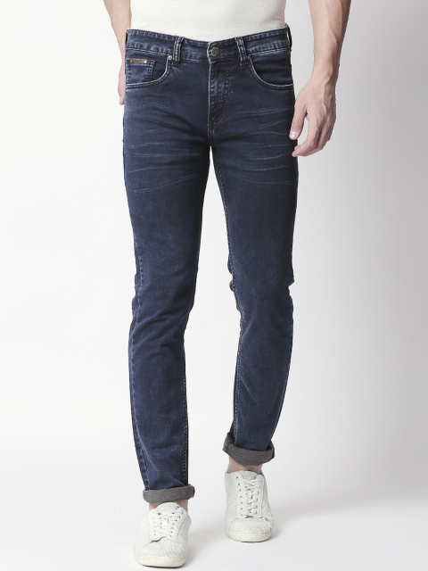 

BOLTS and BARRELS Men Blue Slim Fit Low-Rise Clean Look Stretchable Jeans