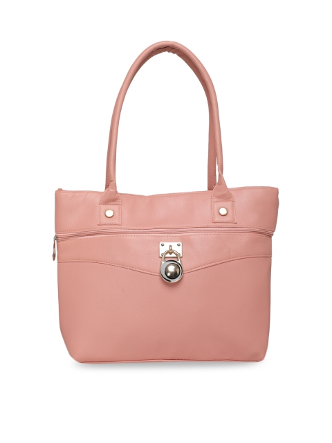

DIVA WALK Pink Solid Leather Handheld Bag