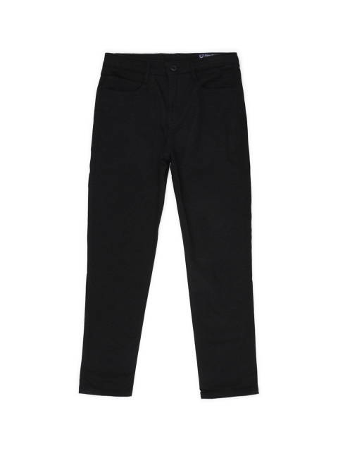 

Allen Solly Junior Boys Black Regular Fit Printed Regular Trousers