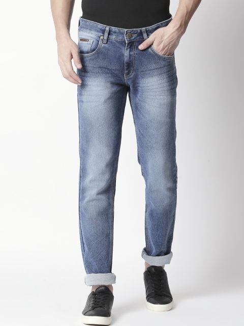 

BOLTS and BARRELS Men Blue Slim Fit Low-Rise Clean Look Stretchable Jeans