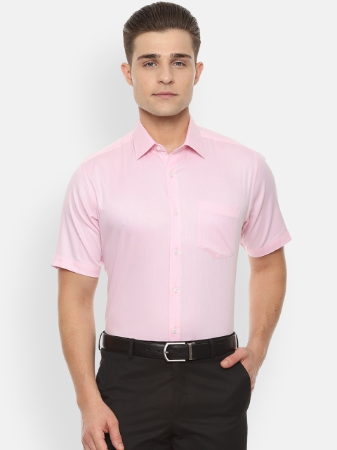 

Van Heusen Men Pink Regular Fit Solid Formal Shirt