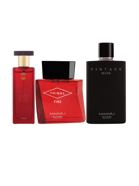 

Ajmal Unisex Set of 3 Perfumes, Red