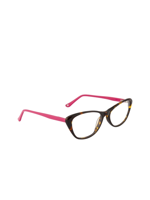 

Ted Smith Women Brown Abstract Full Rim Cateye Frames TSF-159_C3