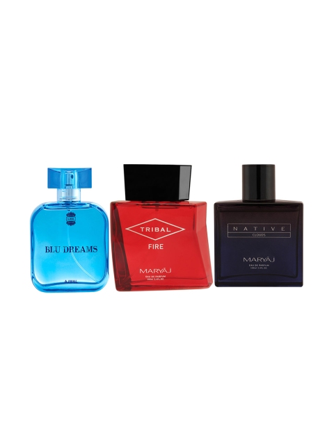 Ajmal Unisex Set of 3 Perfumes 100ml, Blue