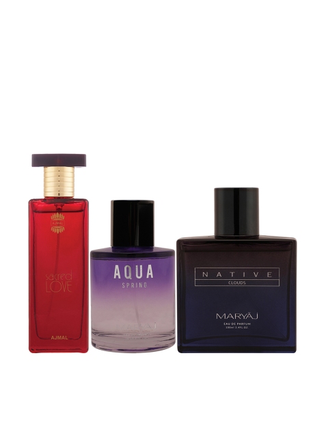 

Ajmal Unisex Set Of 3 Perfumes, Red