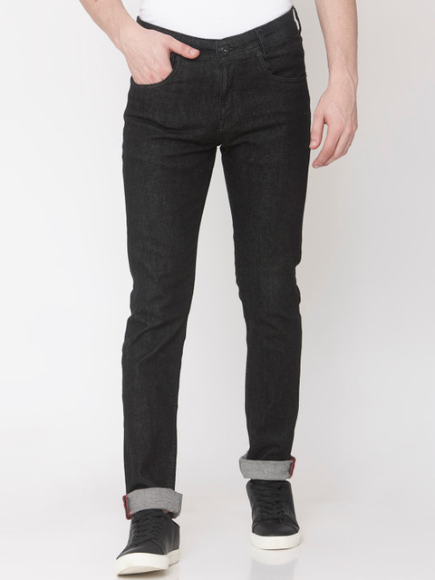

Mufti Men Black Slim Fit Mid-Rise Clean Look Stretchable Jeans