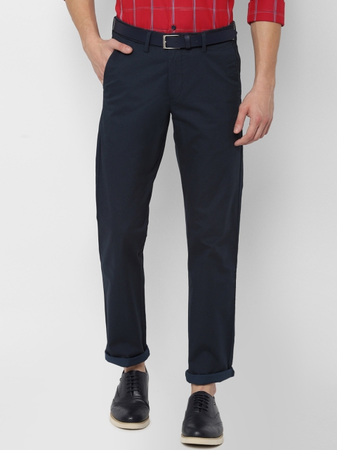 

Allen Solly Men Navy Blue Slim Fit Solid Regular Trousers