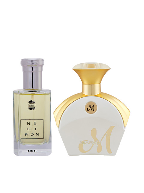 

Ajmal Unisex Set Of 2 Neutron & Maryaj White Eau de Parfum