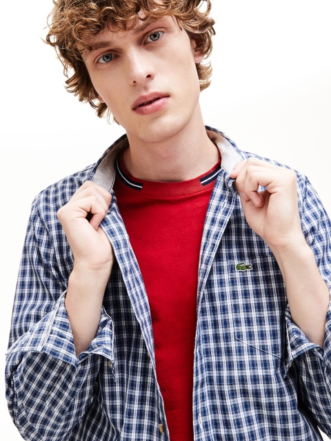 

Lacoste Men Multicoloured Regular Fit Checked Casual Shirt, Multi