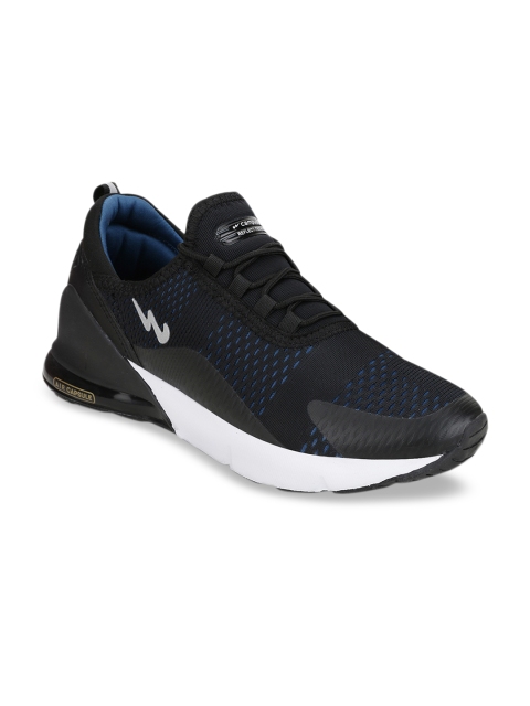 

Campus Men Black Mesh Running Shoes