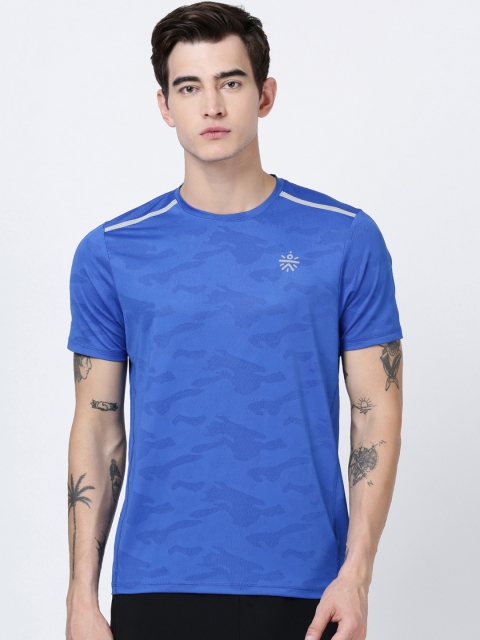 

Cultsport Men Blue Printed Round Neck T-shirt