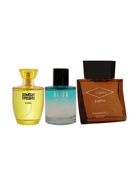 

Ajmal Unisex Set of 3 Perfumes 100ml, Yellow