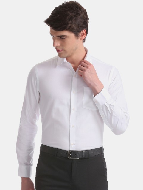 

Arrow Men White Slim Fit Solid Formal Shirt