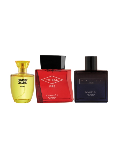 

Ajmal Unisex Set of 3 Perfumes 100ml, Yellow