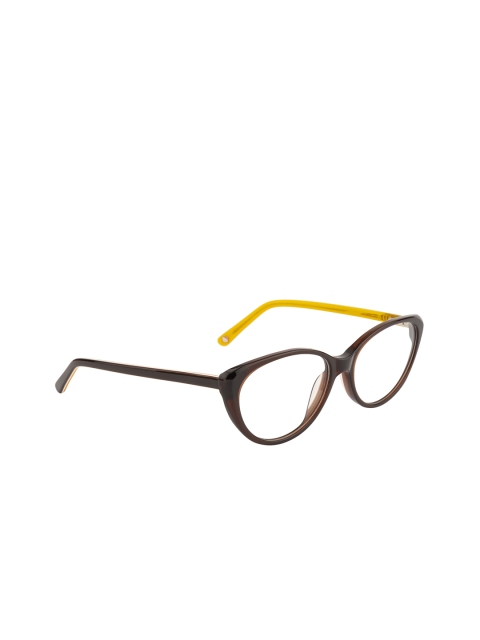 

Ted Smith Women Brown Solid Full Rim Oval Frames