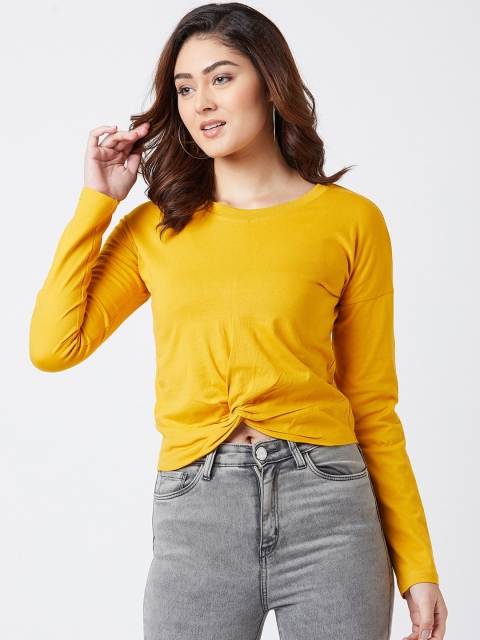 

The Dry State Women Yellow Solid Top
