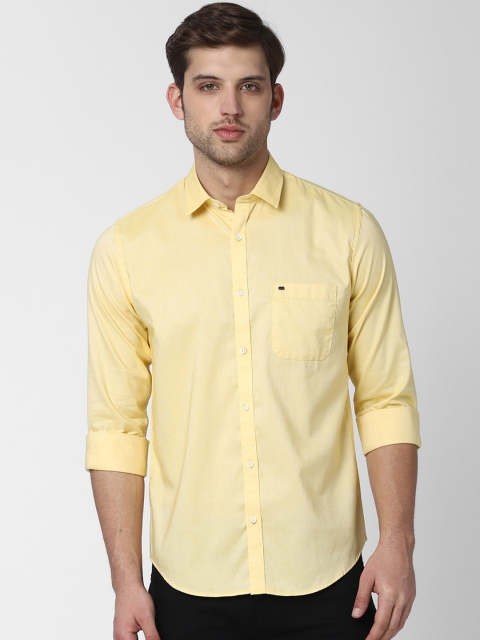 

Peter England Casuals Men Yellow Slim Fit Solid Casual Shirt