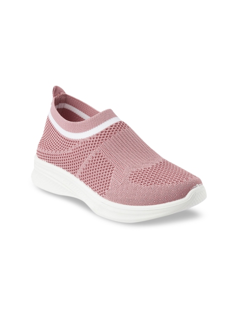 

SOLE HEAD Women Pink Slip-On Sneakers