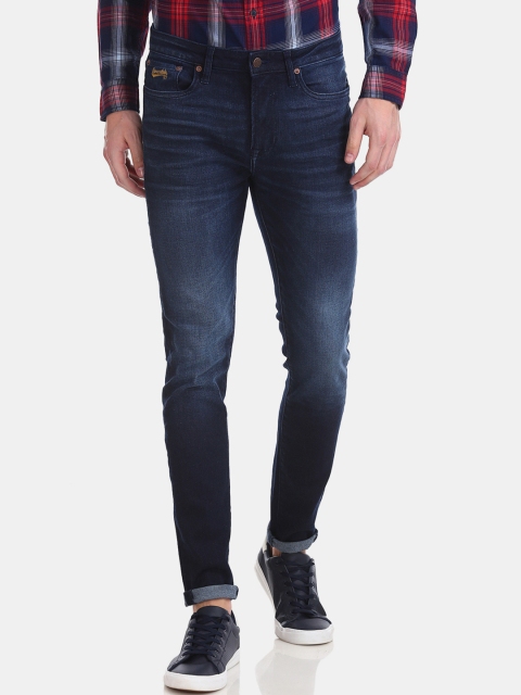 

Aeropostale Men Blue Super Skinny Fit Mid-Rise Clean Look Stretchable Jeans