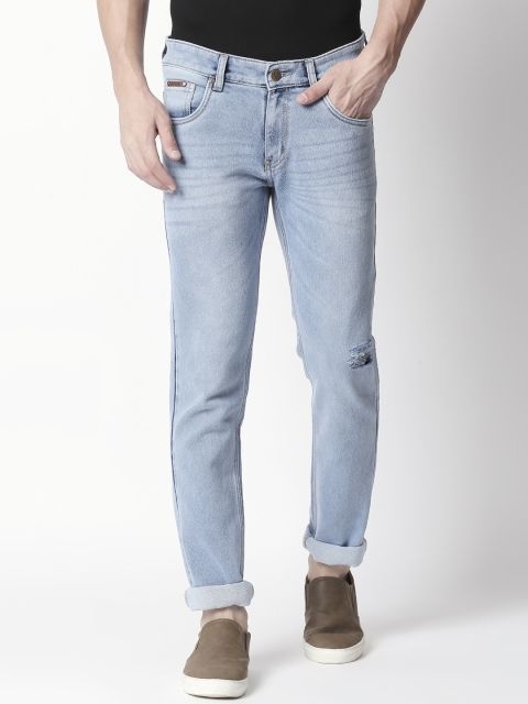 

BOLTS and BARRELS Men Blue Slim Fit Low-Rise Clean Look Stretchable Jeans