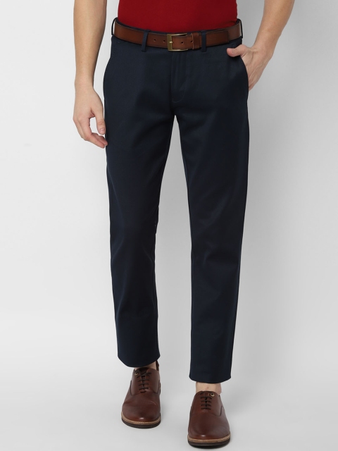 

Allen Solly Men Navy Blue Slim Fit Solid Regular Trousers