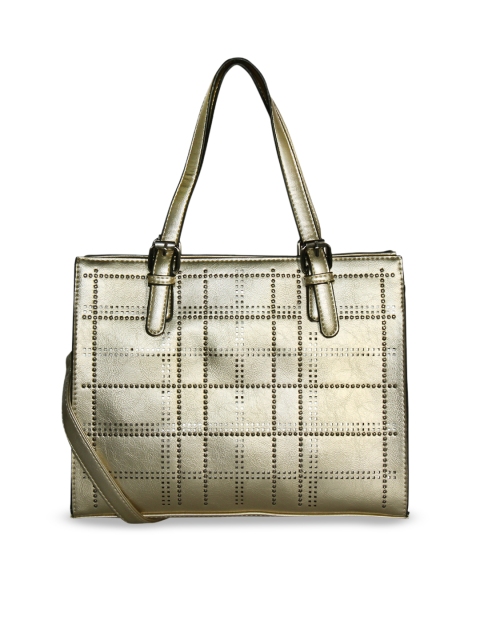

ESBEDA Gold-Toned Textured Shoulder Bag