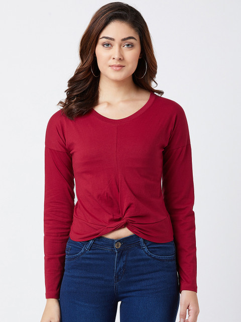 

The Dry State Women Red Solid Top