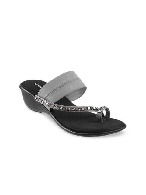 

WALKWAY Women Grey Solid Heels