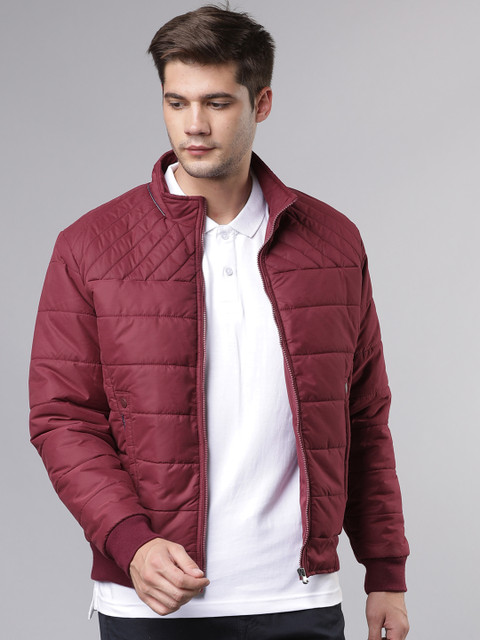 

Ecko Unltd Men Maroon Solid Padded Jacket