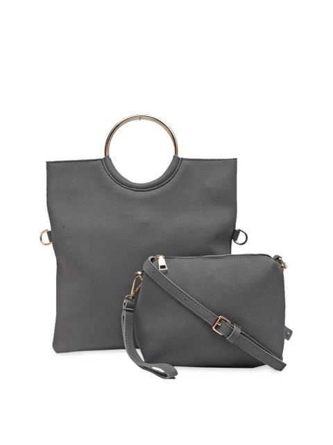 

DIVA WALK Grey Solid Handheld Bag