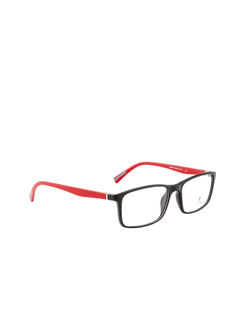 

Ted Smith Unisex Black Solid Full Rim Rectangle Frames