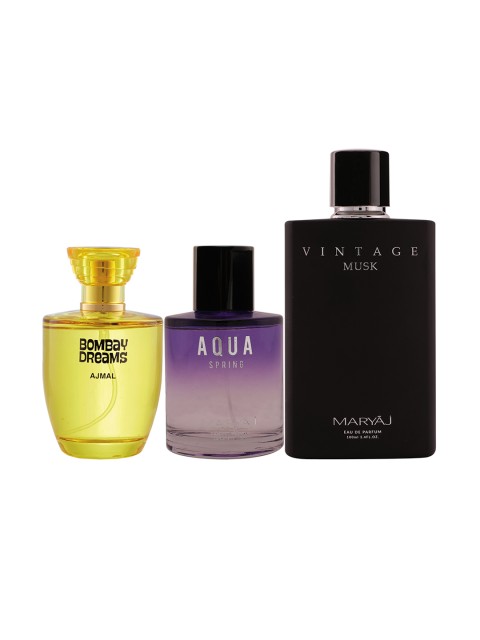 

Ajmal Unisex Set Of 3 Perfumes 100ML, Yellow