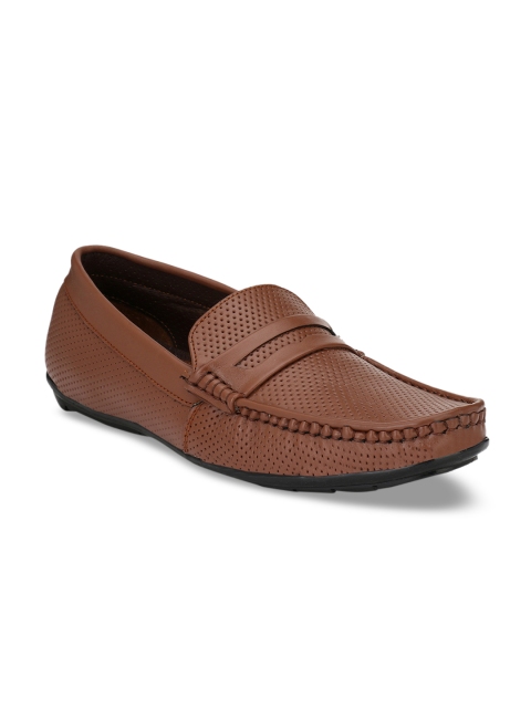 

Hi RELs Men Tan Brown Leather Loafers