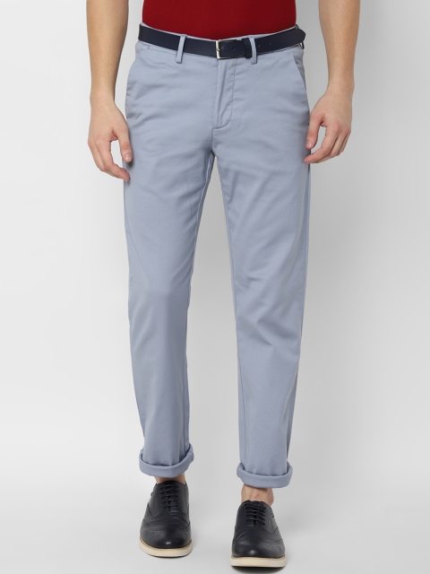 

Allen Solly Men Blue Regular Fit Solid Regular Trousers