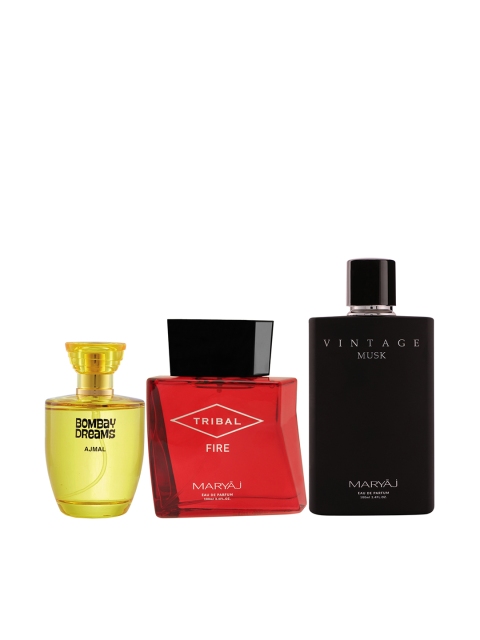 

Ajmal Unisex Set of 3 Perfumes 100ml, Yellow