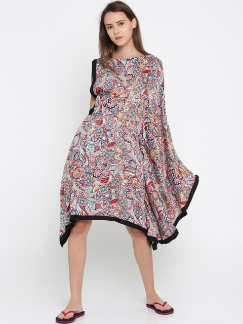 

The Kaftan Company Women Multicoloured Printed Kaftan Dress, Multi