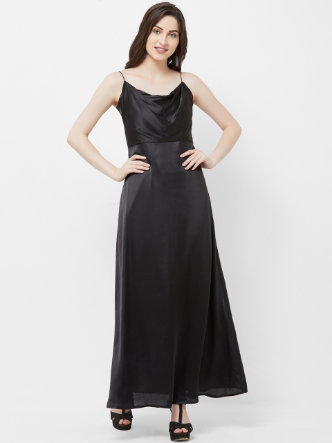 MISH Women Black Solid Maxi Dress