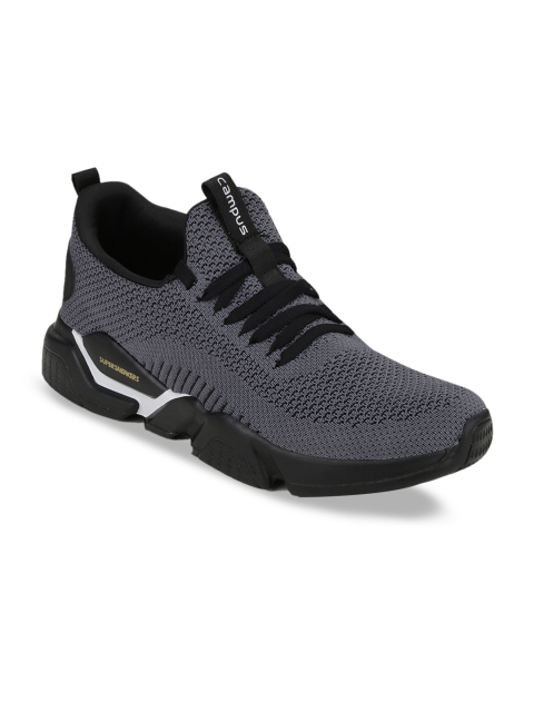 

Campus Men Grey Mesh Running Shoes