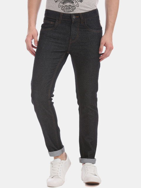 

Flying Machine Men Black Skinny Fit Low-Rise Clean Look Stretchable Jeans