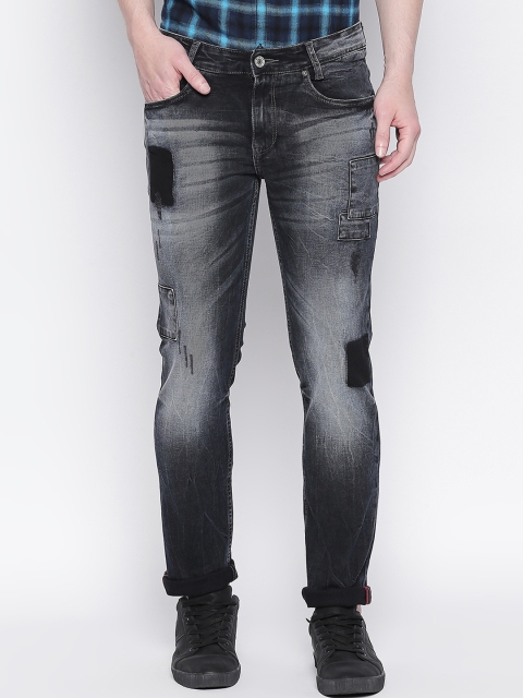 

Mufti Men Grey Slim Fit Mid-Rise Mildly Distressed Stretchable Jeans