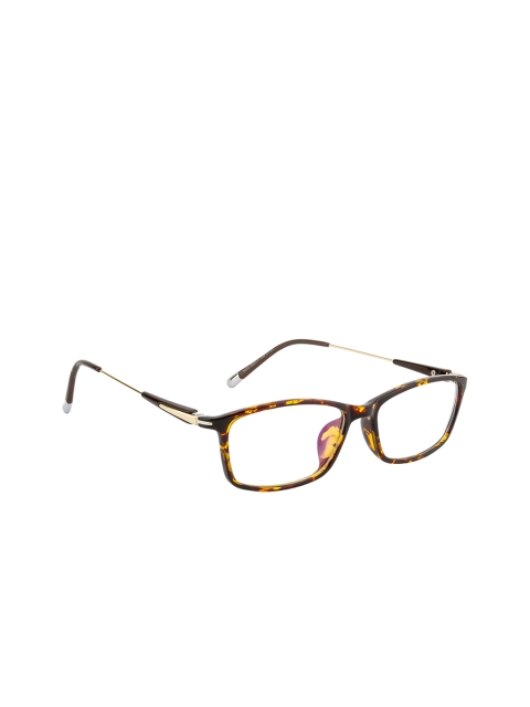 

Gold Berg Unisex Brown Abstract Full Rim Rectangle Frames