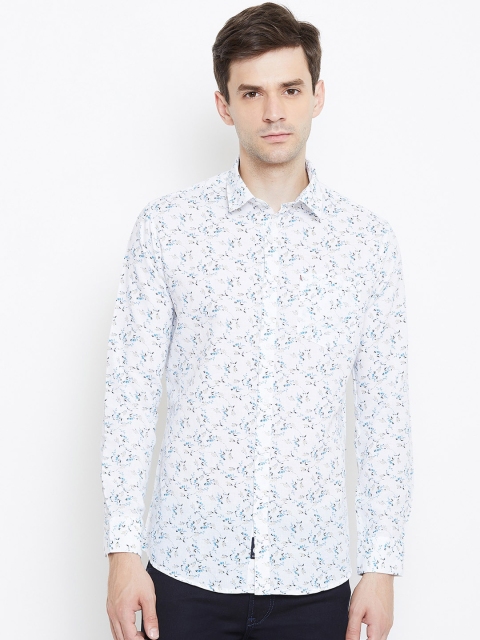 

Duke Men Blue & Grey Slim Fit Printed Casual Shirt