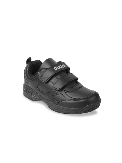 

Kittens Black Slip-On School Shoes
