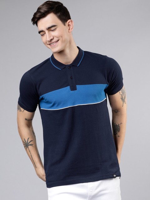 

Ecko Unltd Men Blue Solid Polo Collar T-shirt