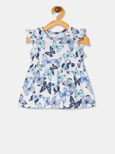

The Childrens Place Girls White Printed A-Line Top