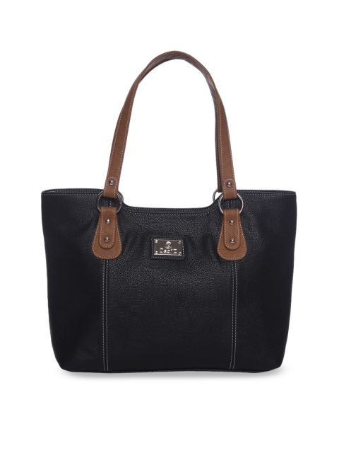 

OsaiZ Black Solid Shoulder Bag